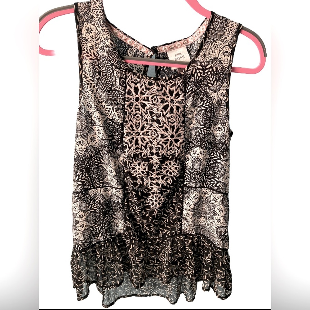 Women’s Knox Rose small floral flowy tank top blouse, great condition